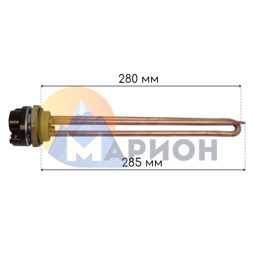 Тэновая группа RDT G1-1/4, L280, под анод M6, 1500Вт 230В ZPN